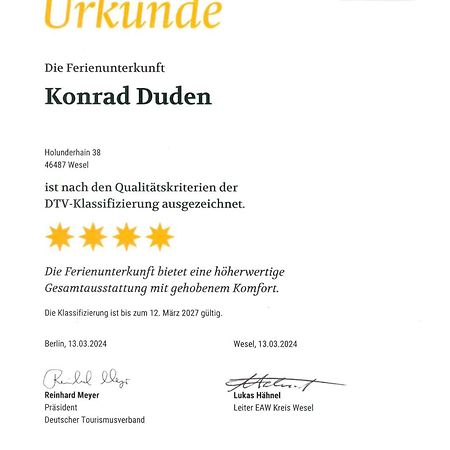 Ferienwohnung Konrad Duden Везель Екстер'єр фото